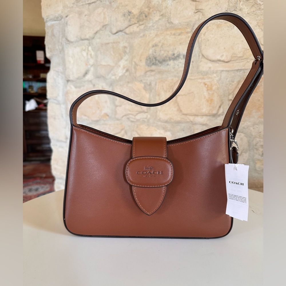 Coach Tan Leather Shoulder Bag